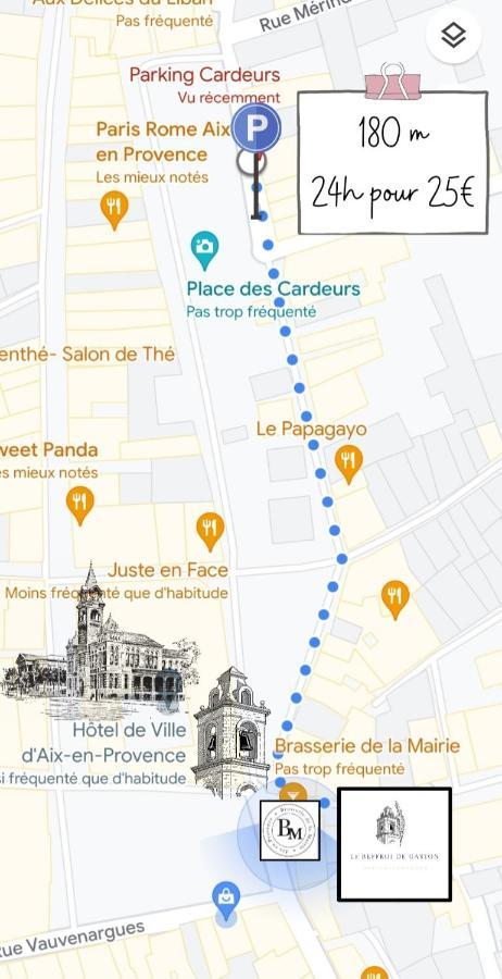 Le Beffroi De Gaston Climatise Apartment เอ็ก-ซอง-โพรวองซ์ ภายนอก รูปภาพ